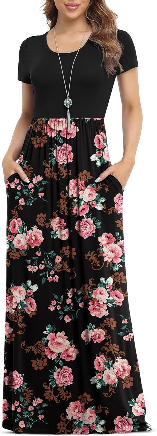 VIISHOW Women's Casual Maxi Dresses with Pockets for All Occasions