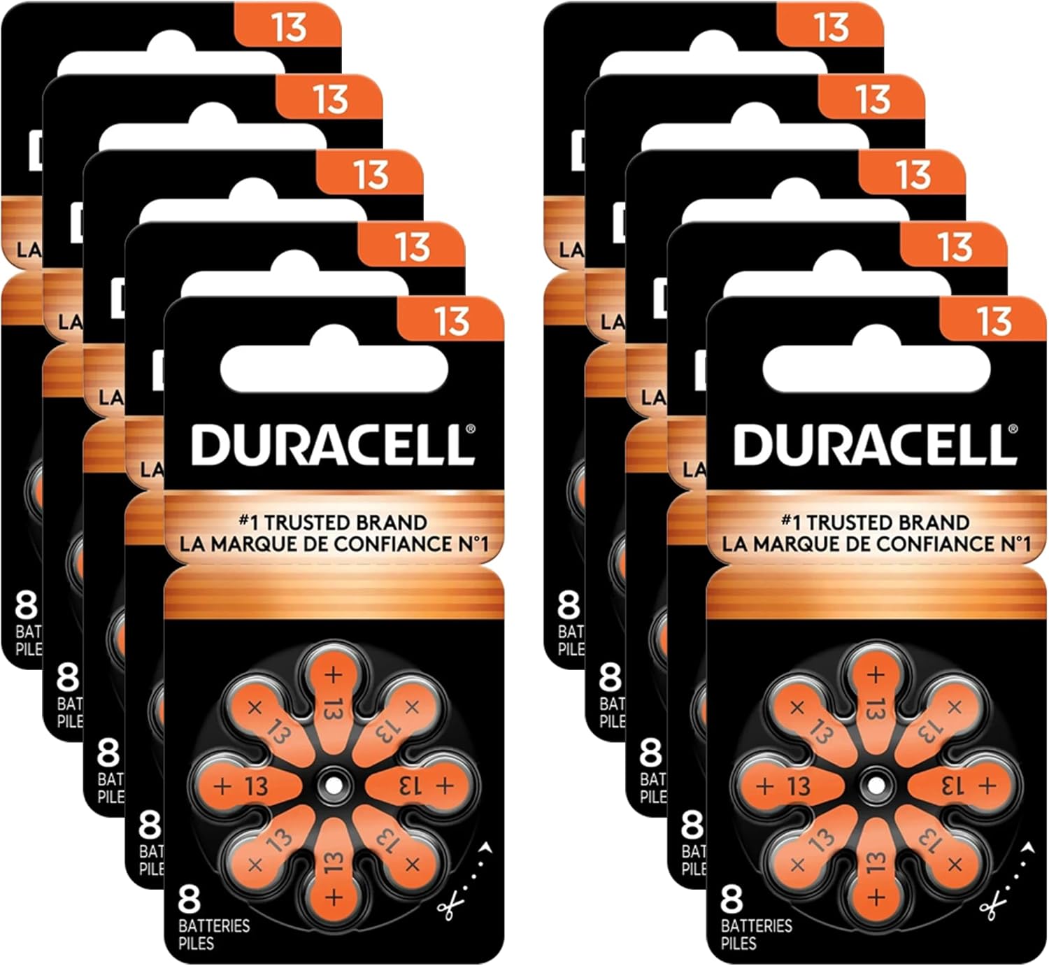Duracell Activair Hearing Aid Batteries Size 13 for Reliable Power