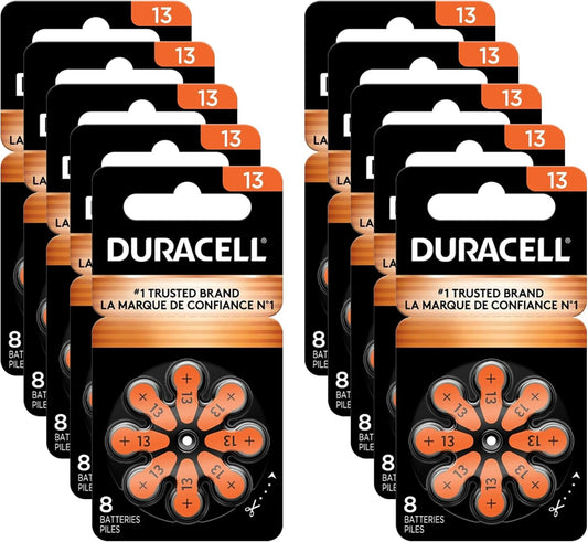 Duracell Activair Hearing Aid Batteries Size 13 for Reliable Power