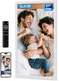 Large Digital Picture Frame 27 in FHD IPS - Big Screen Photo Frame