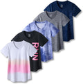 Women's Dry Fit Short Sleeve T Shirts 5 Pack - Everyday Workout Tees