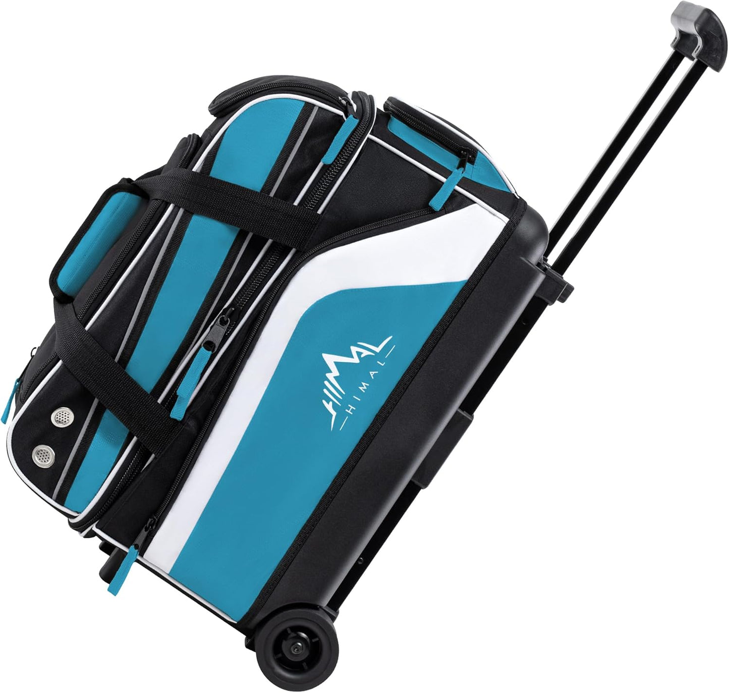 Double Roller 2 Ball Bowling Bag with Shoe Compartment and Pockets