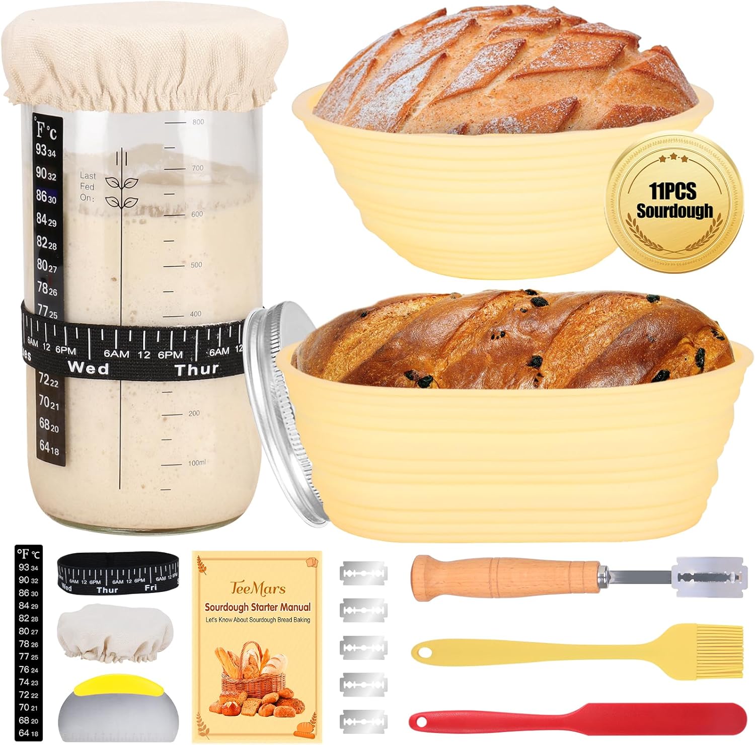 Complete Sourdough Kit for Beginners - Easy Baking with TeeMars