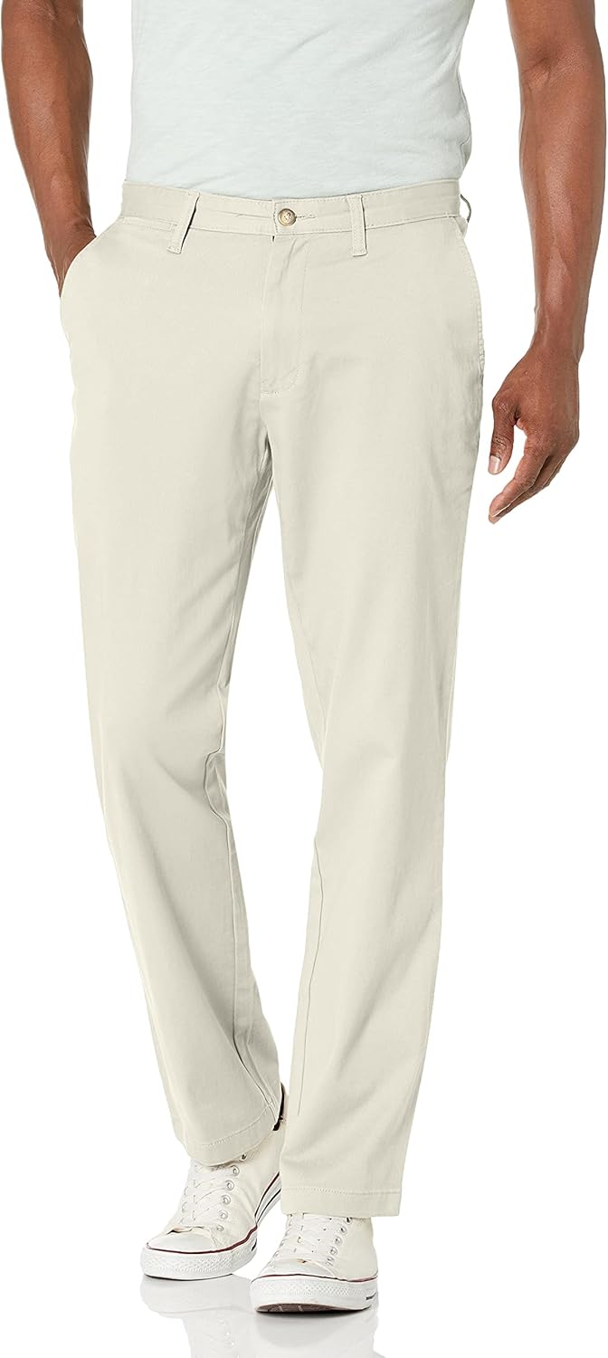 Nautica Men's Classic Fit Flat Front Stretch Chino Deck Pant