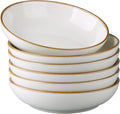 AmorArc 8.5ft Large Pasta Bowls Set of 6 - Deep 36oz Stoneware
