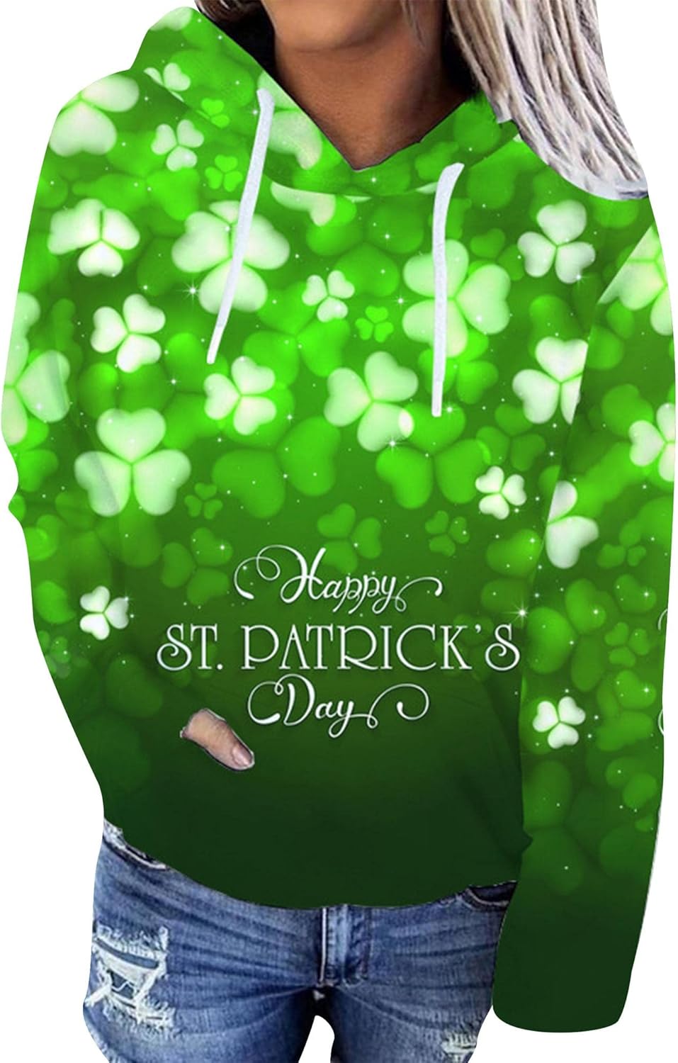 St. Patrick's Day Clover Hoodie by BOFETA
