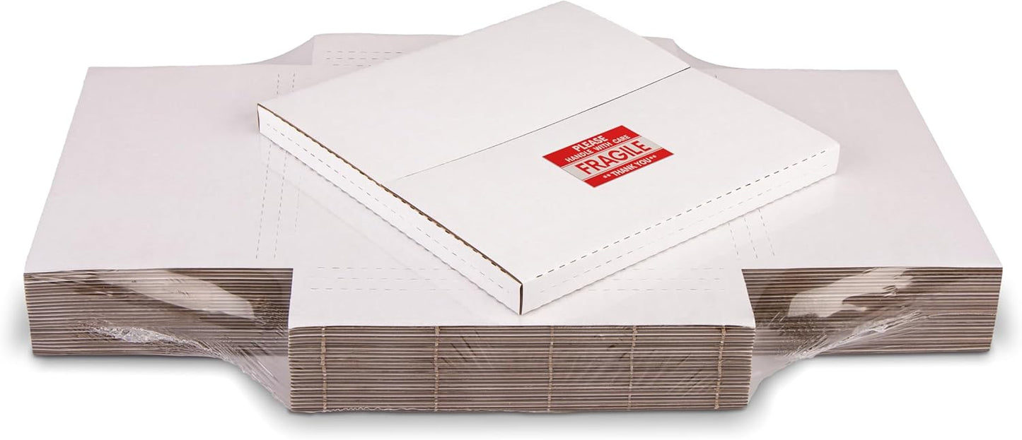 White Vinyl Record Mailers for Safe and Easy Shipping