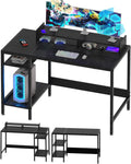 Computer Desk 38 Gaming Desk - Small Home Office Desk with Monitor