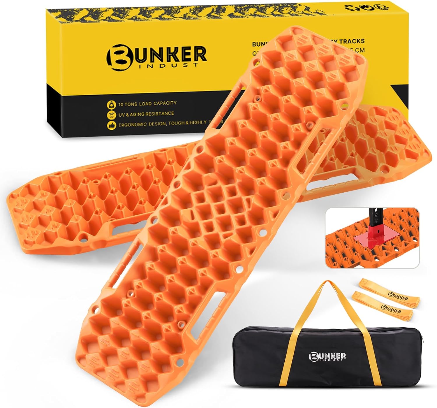 Off-Road Traction Boards with Jack Base for 4X4 Jeep Trucks