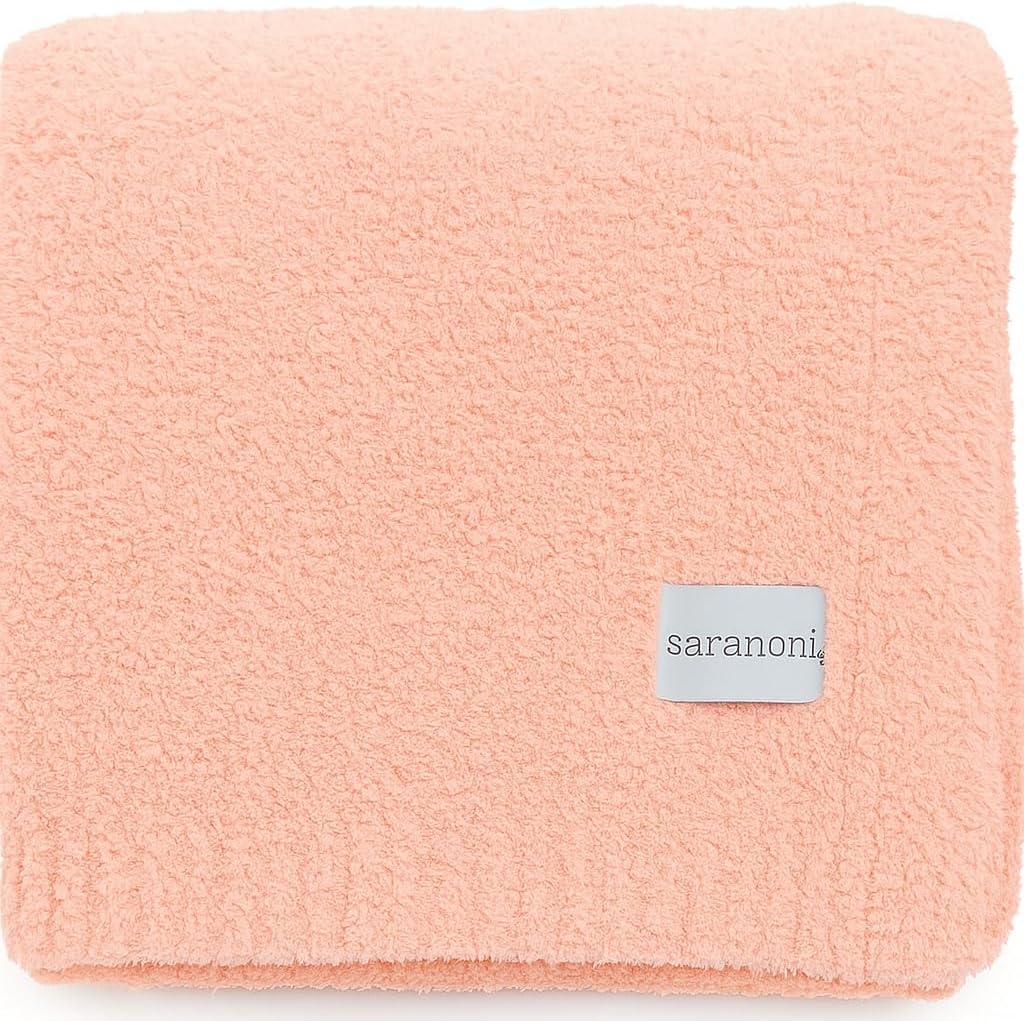SARANONI Bamboni Luxury Baby Blanket - Soft Plush Receiving Blanket
