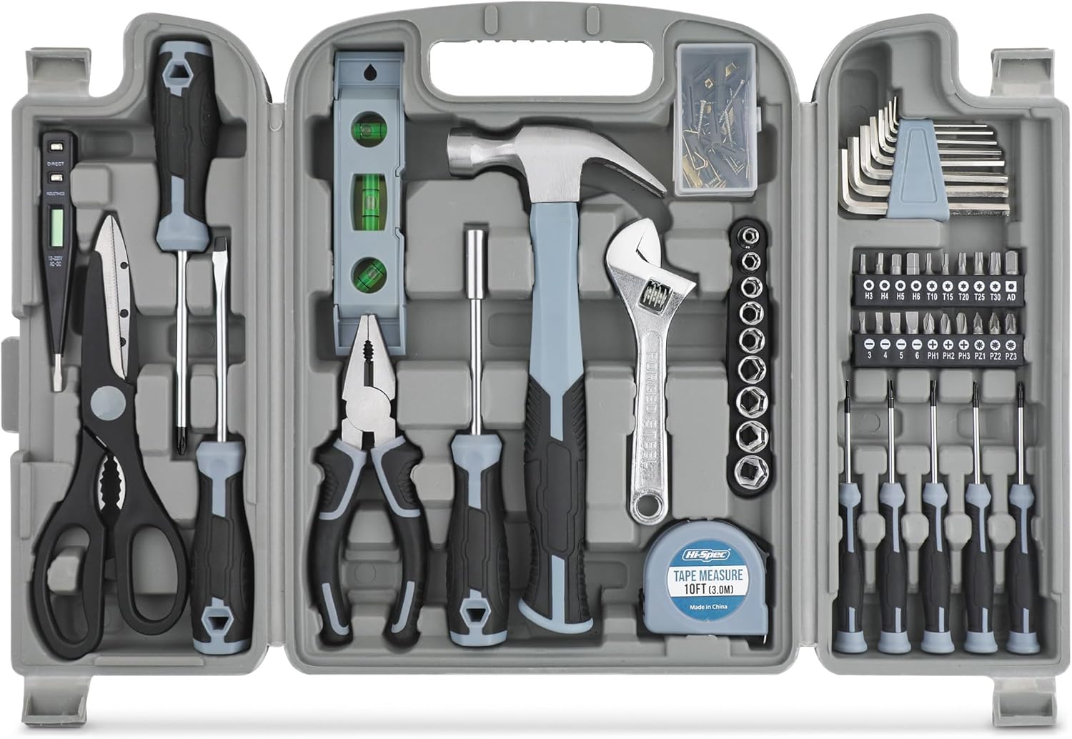 Hi-Spec 54pc General Household Tool Set for DIY Repairs