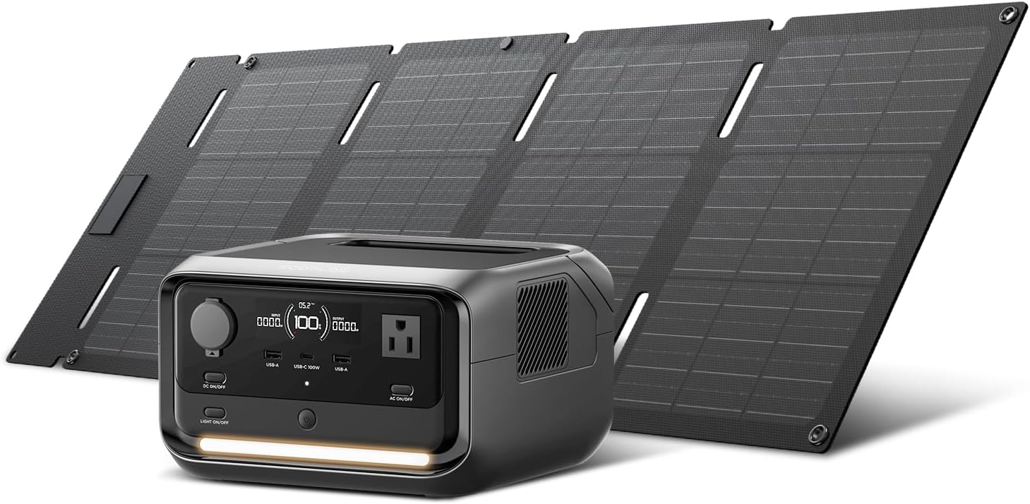 EF ECOFLOW Solar Generator RIVER 3 Plus: Ultra Quiet, Fast Charging Power!