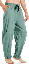 Lightweight Summer Beach Pants for Men - Cotton Linen Comfort