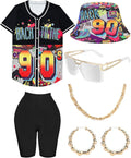 80s 90s Outfit for Women Unisex Hip Hop Costume Set - Complete Retro
