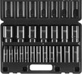 Impact Socket Set 19pc 1/2in Drive - Durable CR-V Deep Sockets