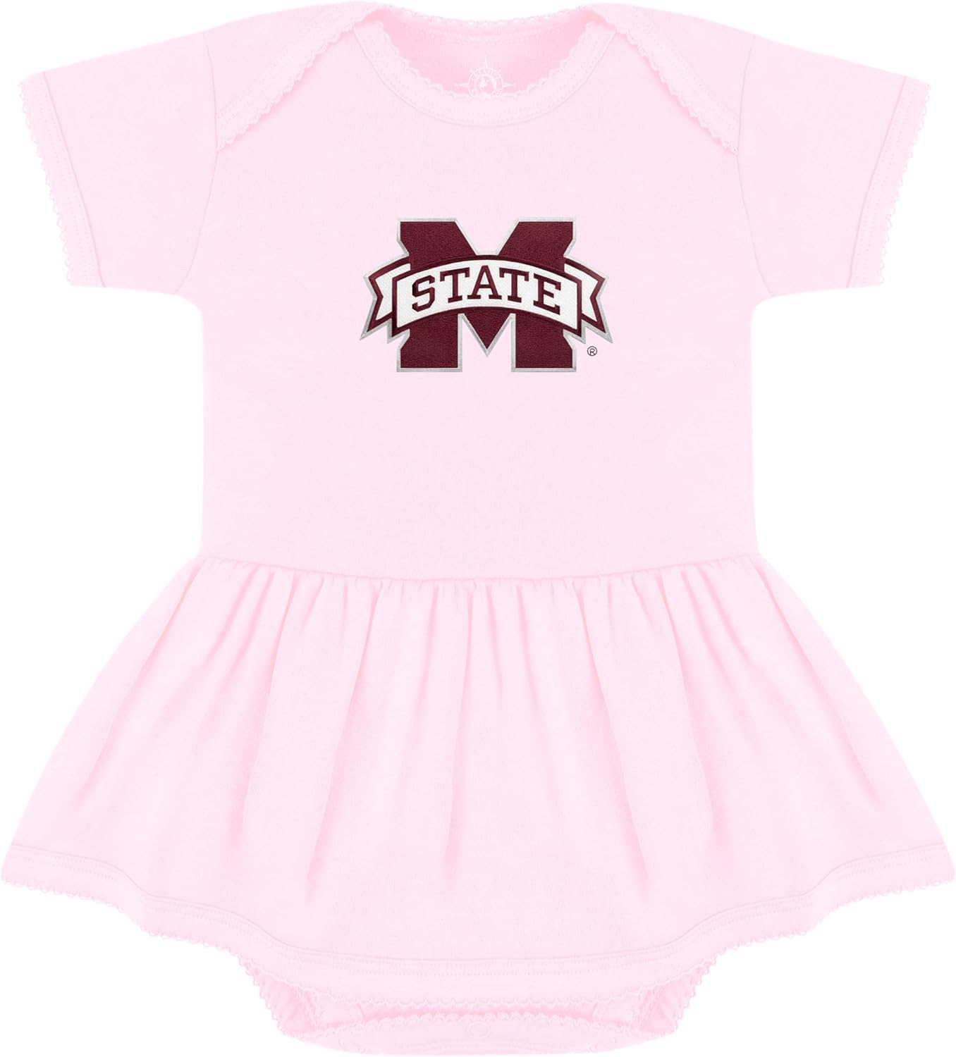 Creative Knitwear College Baby Picot Bodysuit Dress for Girls