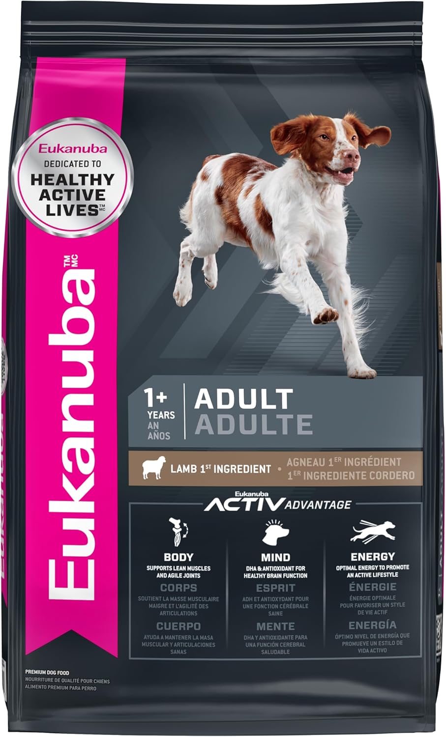Eukanuba Adult Lamb Dry Dog Food for Healthy Active Dogs
