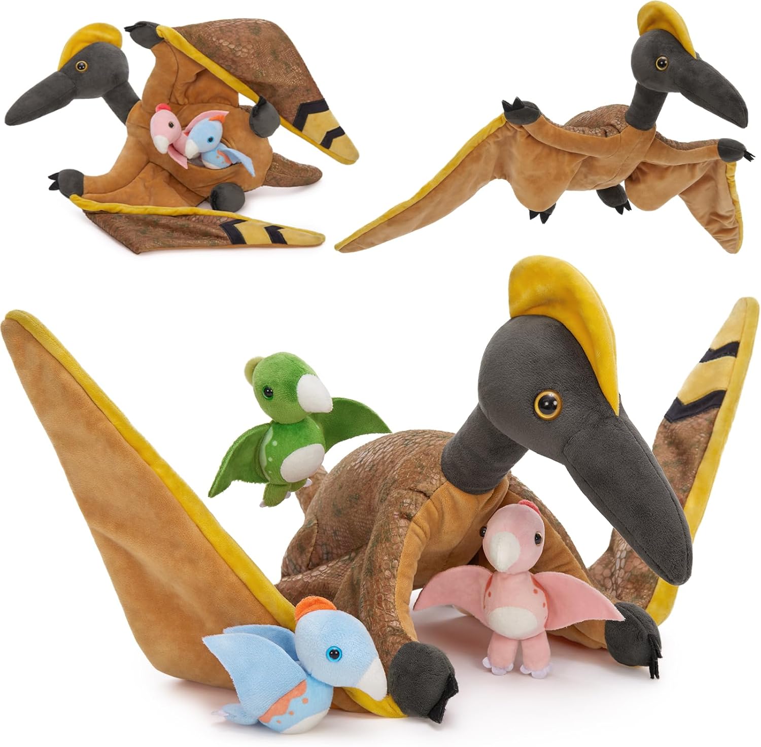 MaoGoLan Pterodactyl Plush Dinosaur Toy for Kids - 37 in Giant