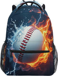 Kcldeci Baseball Kids Backpack for Boys and Girls - Perfect Size