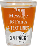 Personalized Shot Glass Bulk Pack 2oz - Custom Engraved Party Glasses
