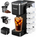 Hot & Iced Coffee Maker with Magnetic K-Pod Organizer - Compact