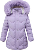 Girls' Warm Outwear Long Coat with Hood - Insulated Snow Parka