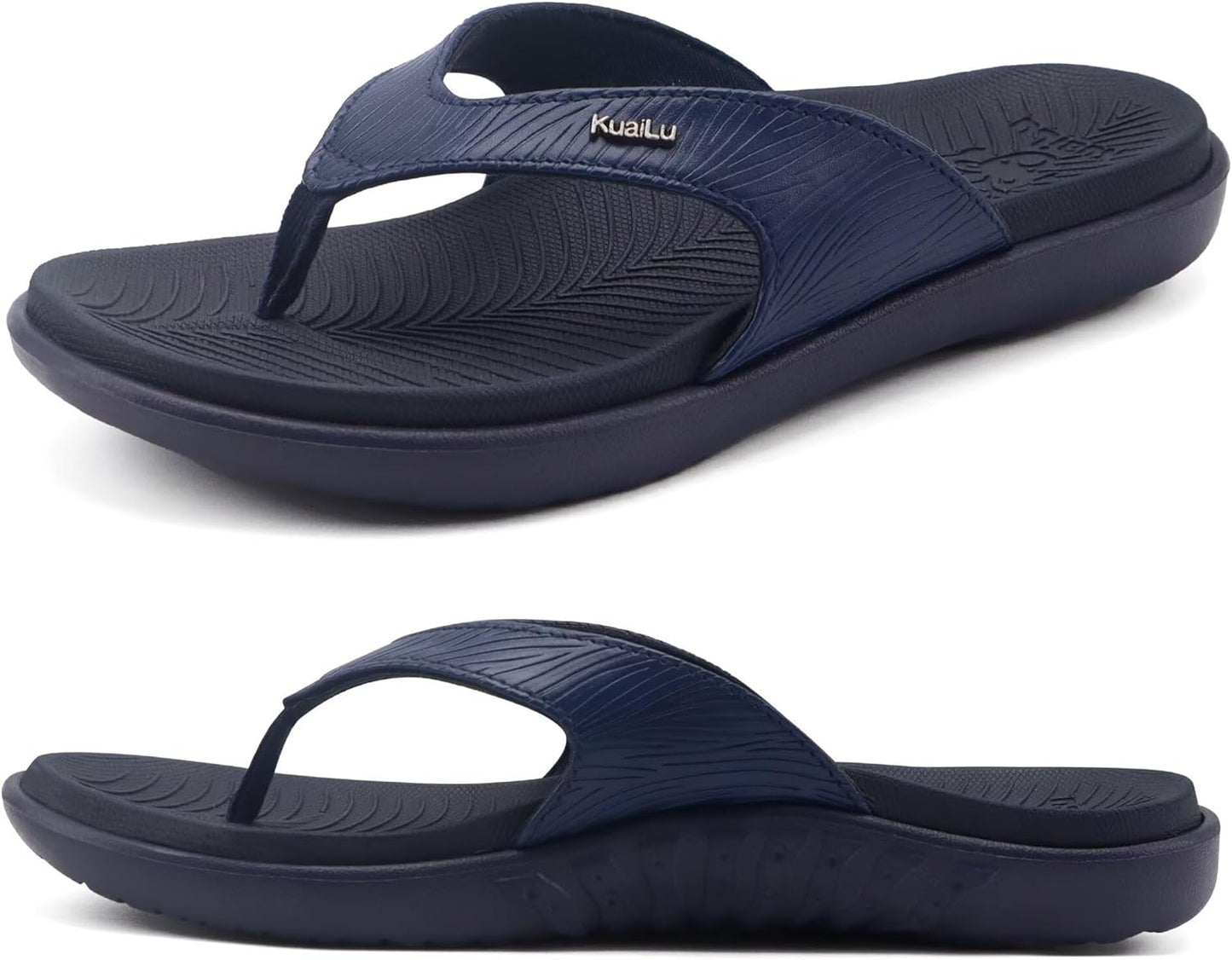 KuaiLu Flip Flops for Women with Arch Support and Comfort