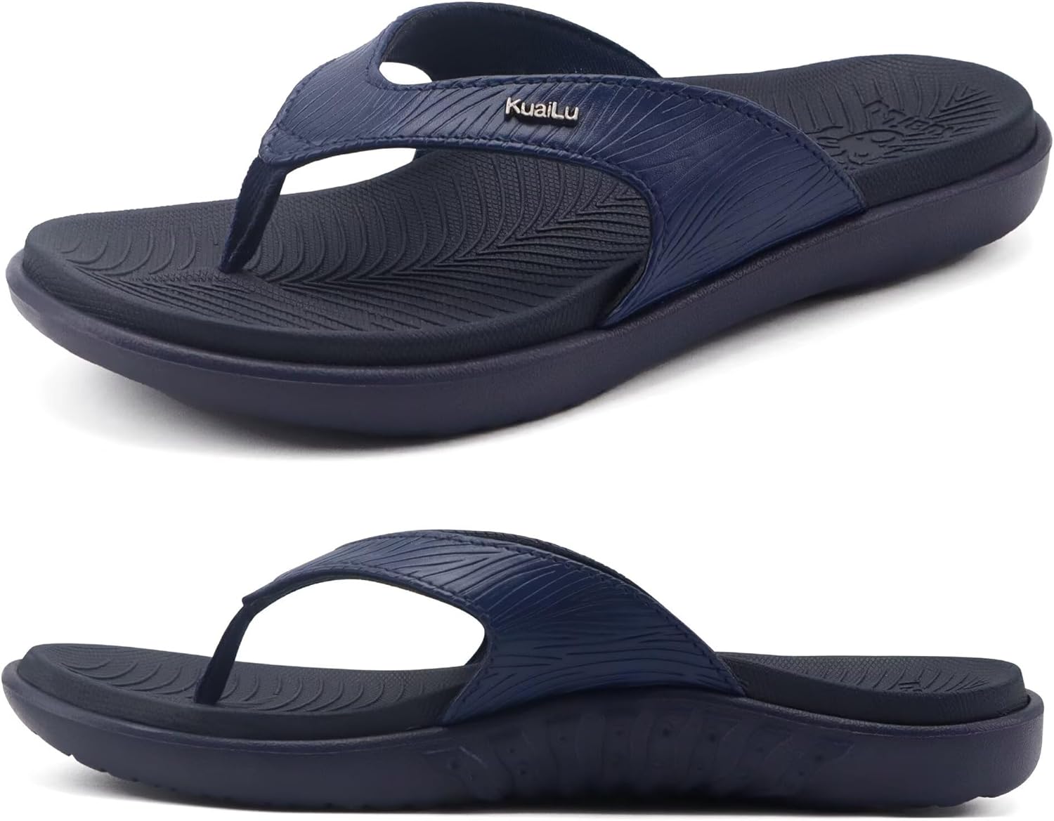 KuaiLu Flip Flops for Women with Arch Support and Comfort