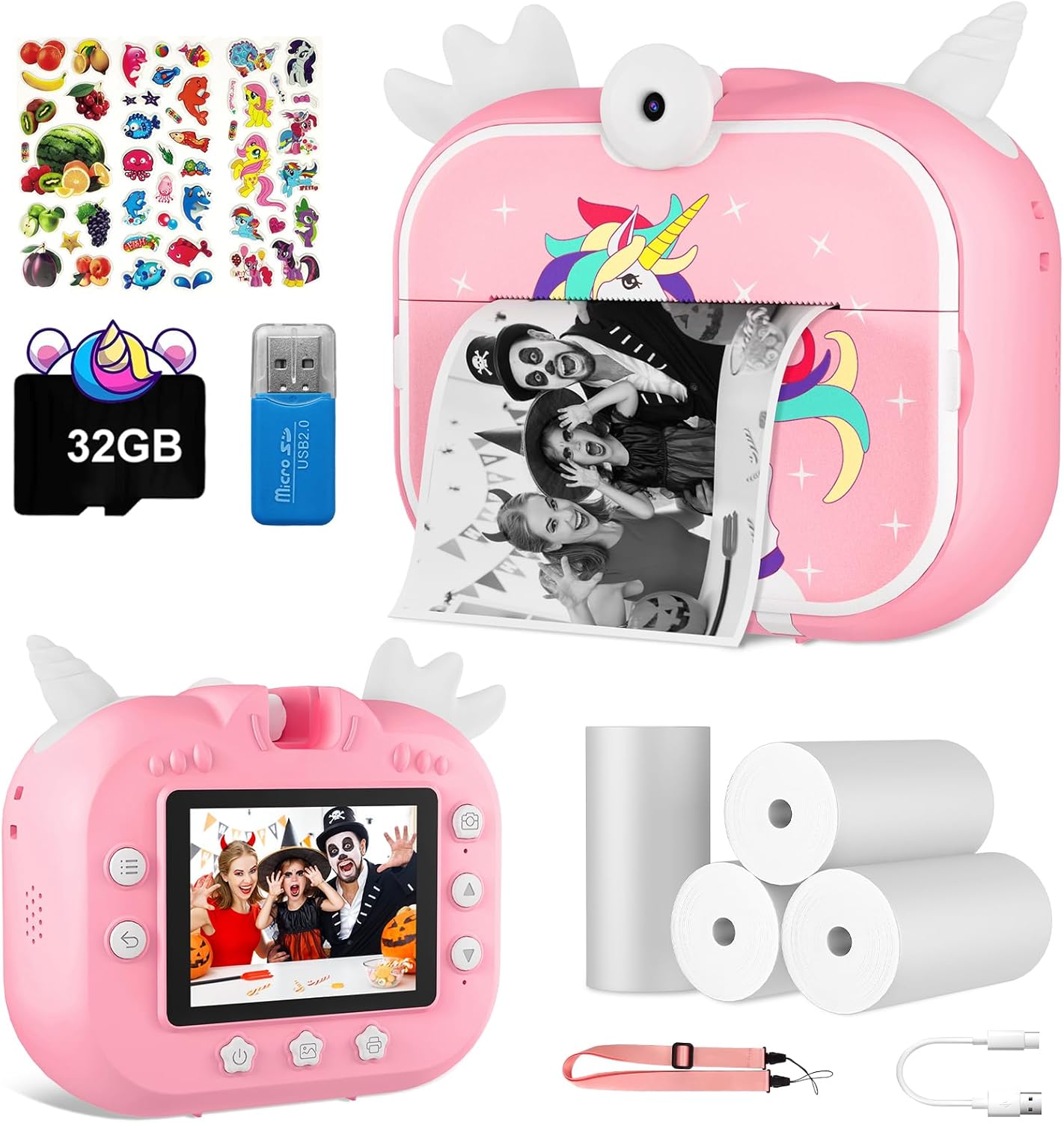 CL FUN Kids Instant Print Camera - Capture Smiles Instantly!