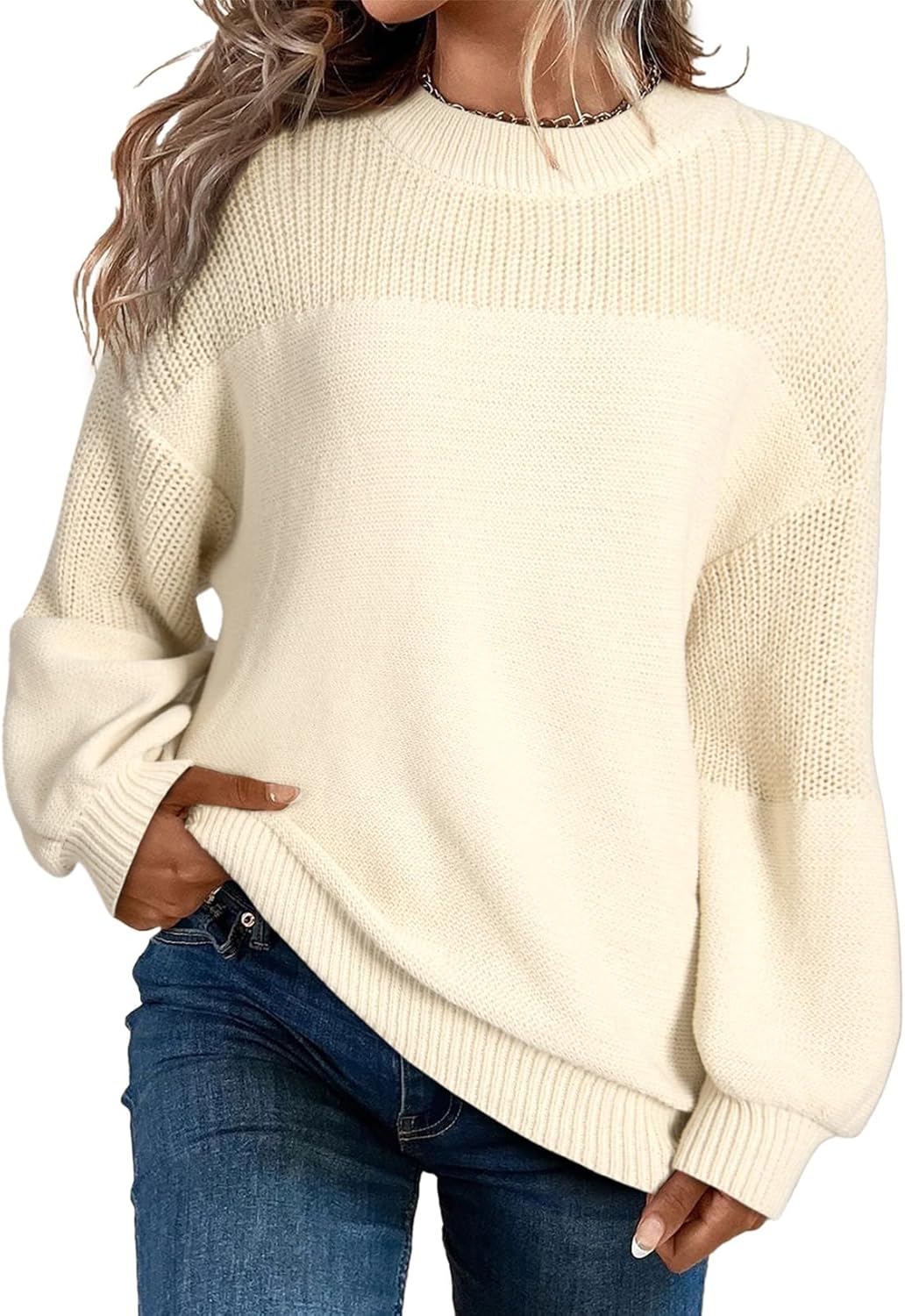 Dokotoo Women's Casual Long Sleeve Sweaters for Chic Style