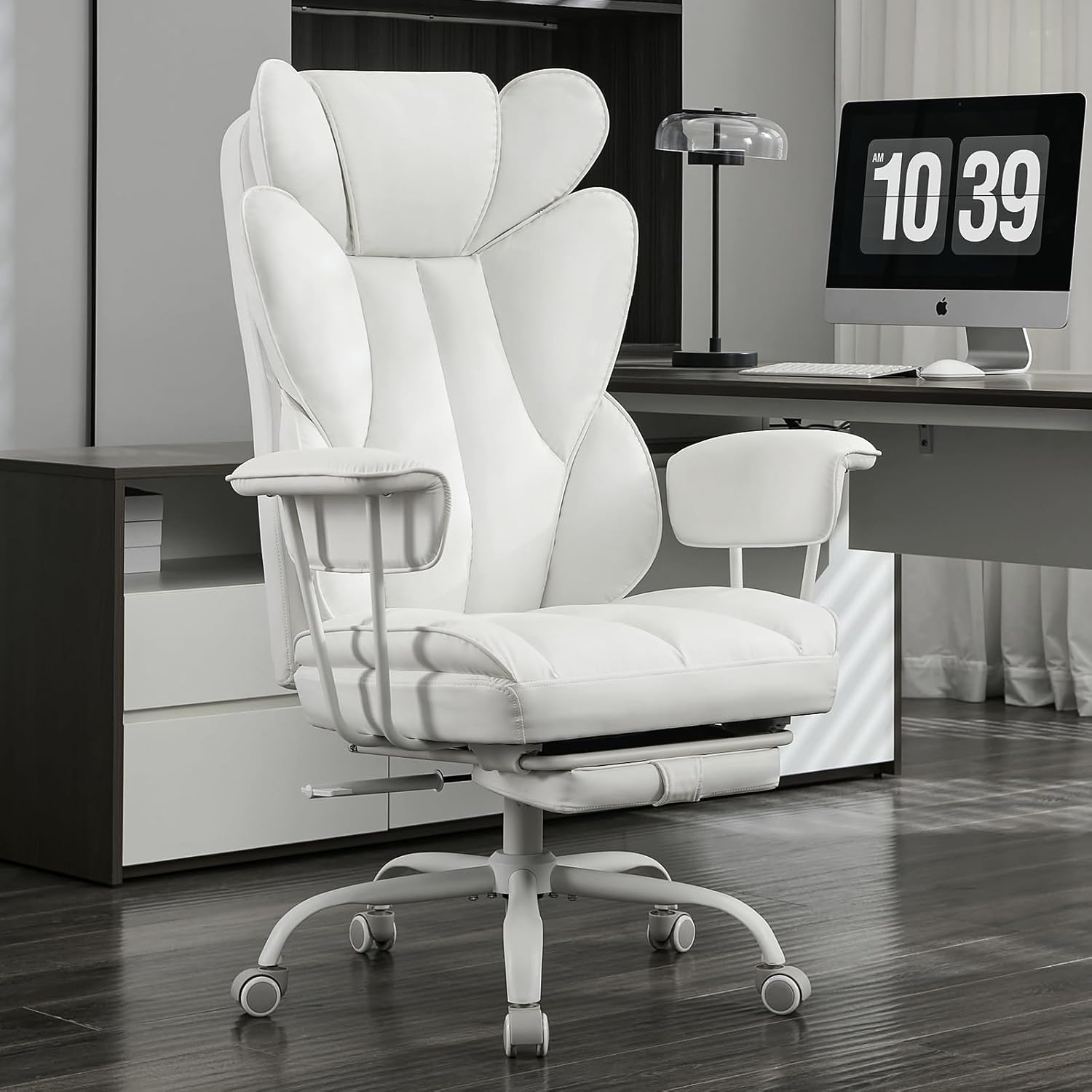 Big and Tall Office Desk Chair with Ergonomic Support and Footrest