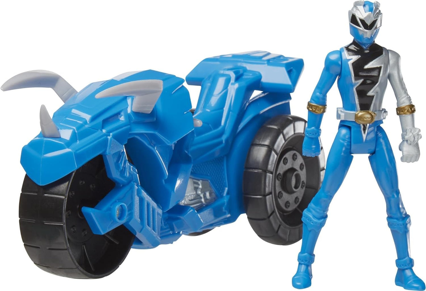 Dino Fury Blue Ranger Action Figure & Tricera Rider