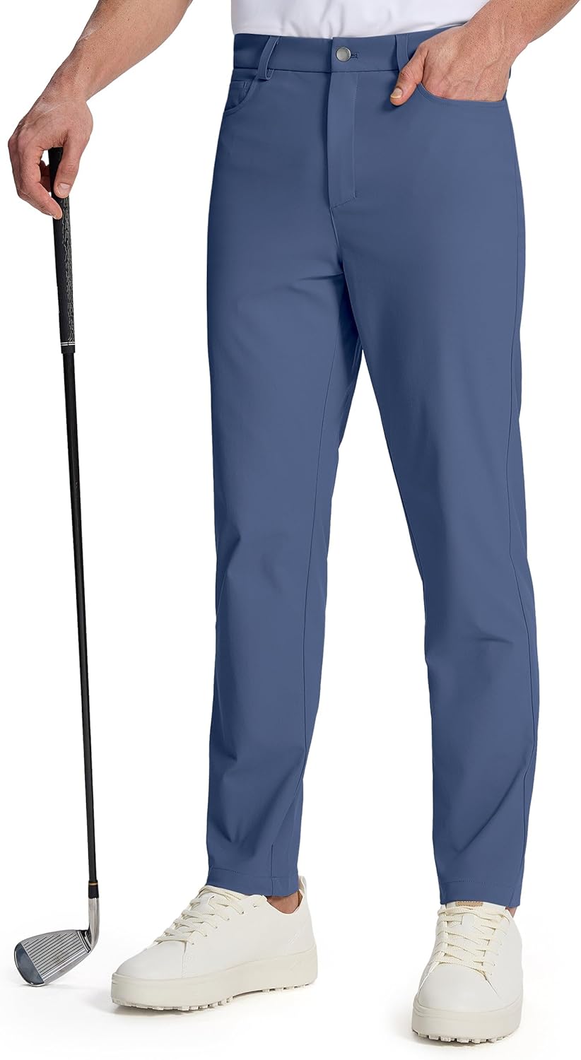 Willit Mens Golf Pants with 5 Pockets for Ultimate Comfort