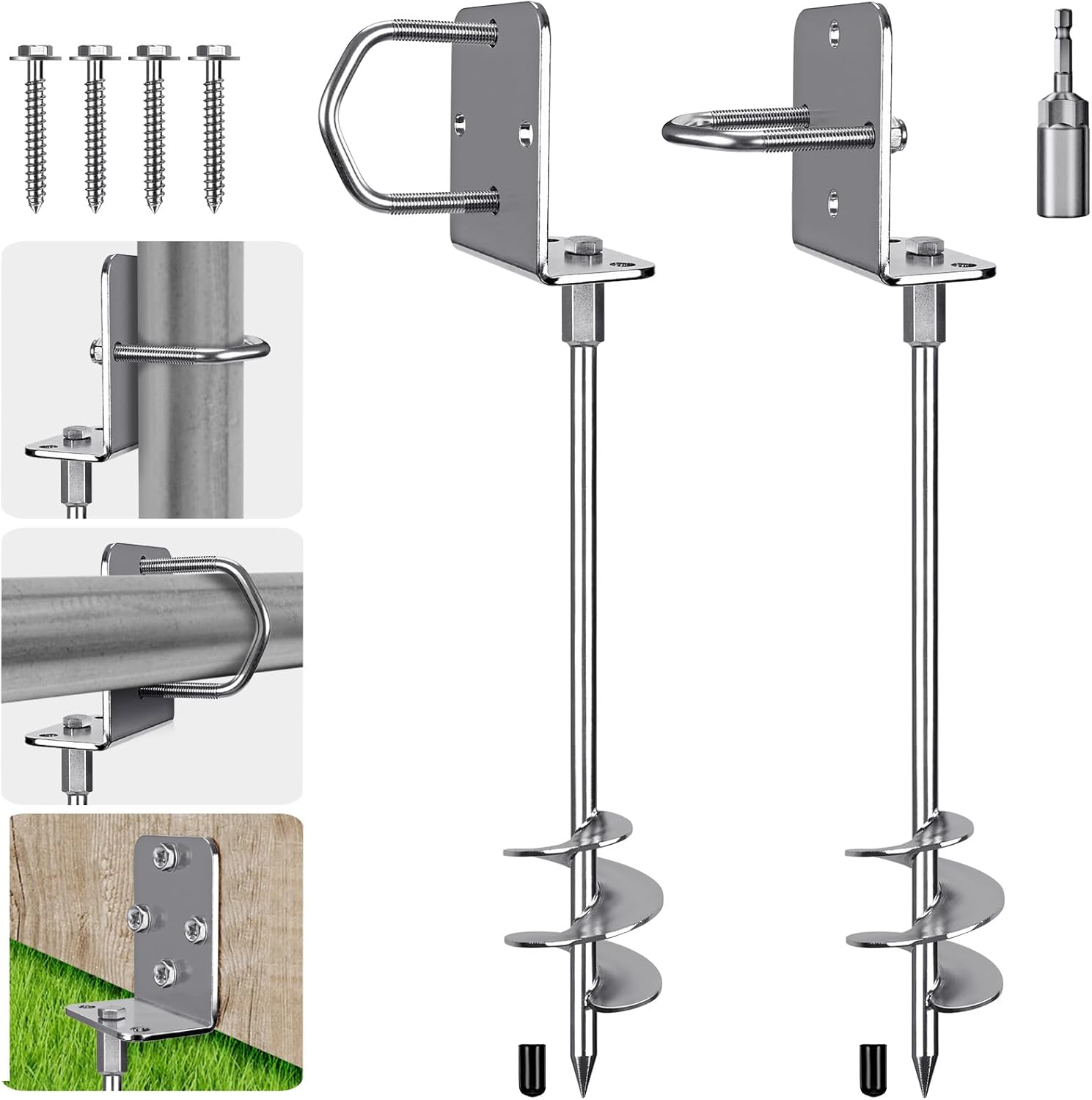 Multi-Purpose Trampoline Stakes Anchors for Secure Installation