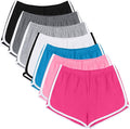 URATOT 7 Pack Cotton Sports Shorts for Summer Yoga and Dance