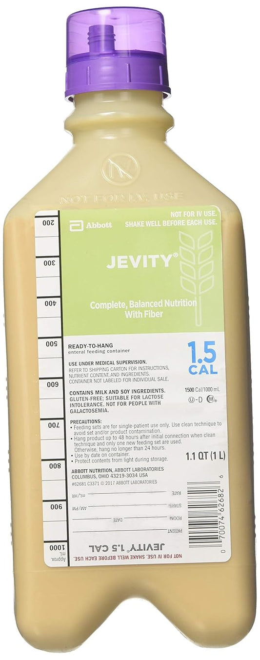 Jevity 1.5 CAL RTH 1000ML Nutritional Supplement - Case of 8