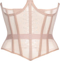 Mesh Corset Waist Trainer for Women - Underbust Lace Up (Style X1W5)
