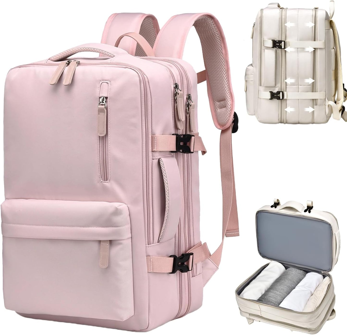 Travel Laptop Backpack for Men Women - Expandable & Waterproof