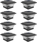 Solar Post Cap Lights for 4x4 Posts - Dual Warm/Bright Modes