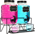 Glass Laundry Detergent Dispenser with Stand and Measuring Cup