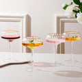 Lysenn Coupe Glasses Set of 4 - Elegant Hand Blown Design