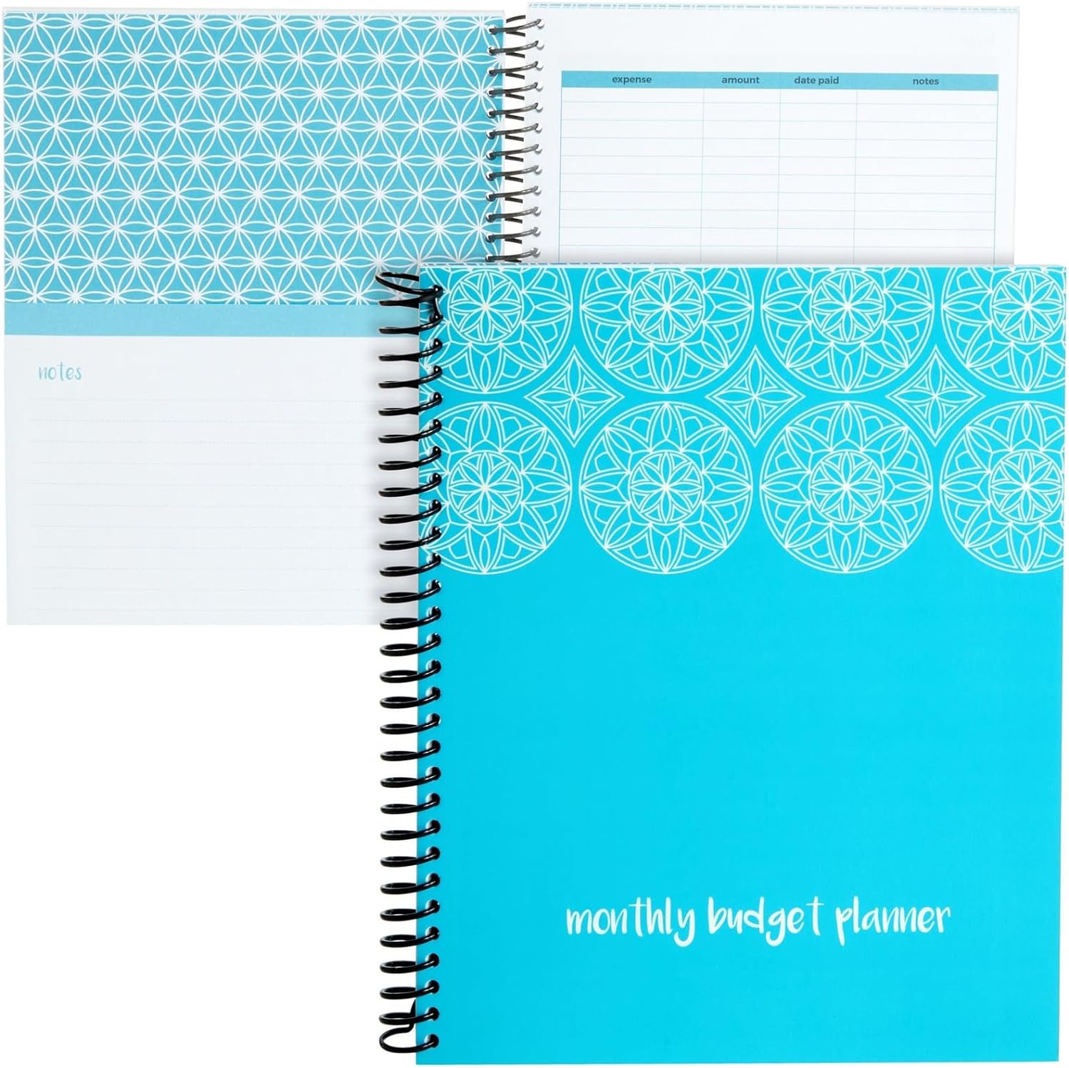 Blue Monthly Budget Planner with 24 Pockets