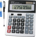 Desk Calculator 12 Digit Extra Large LCD Display - Big Buttons