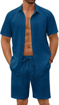 COOFANDY Mens Beach Outfits 2 Piece Set for Summer Style