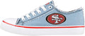 FOCO Women's NFL Denim Team Logo Canvas Sneakers - Stylish Game Day