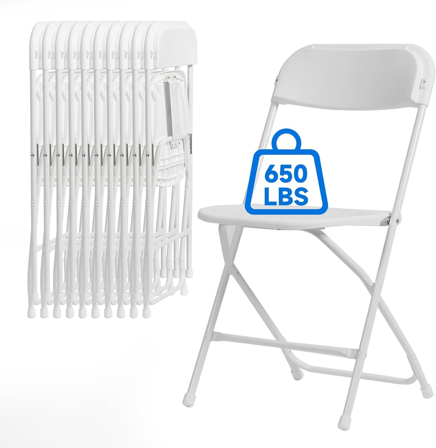 Portable 650 LB Capacity Folding Chair by Winlice