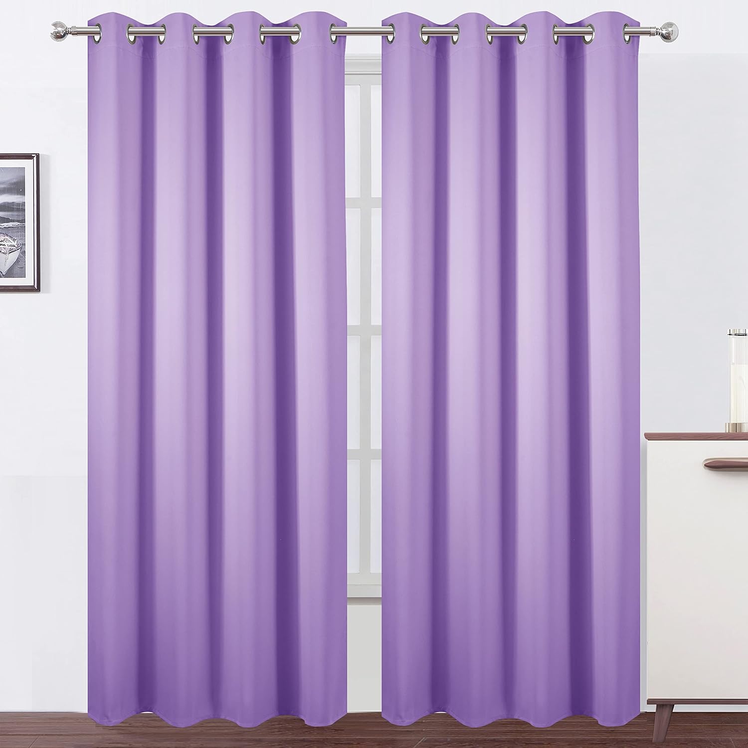 Blackout Curtains Set of 2 Panels for Bedroom and Living Room
