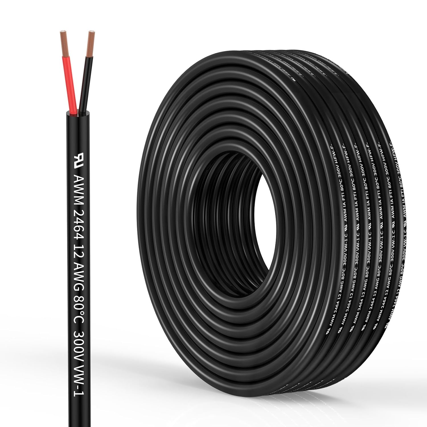 12 Gauge 2 Conductor Electrical Wire for Outdoor Lighting Use