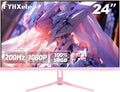 24 in 200Hz Gaming Monitor FHD 1080P 1ms Pink - Smooth Play