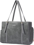 Fashion Dog Purse Leather Pet Carrier Tote Bag (Grey)